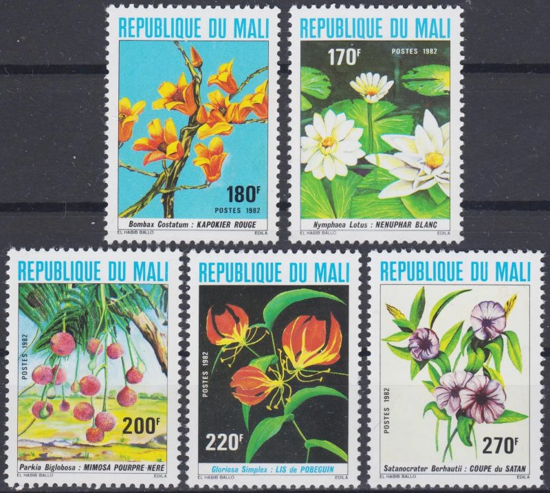 Mali 1982 - Flori, flora, serie neuzata