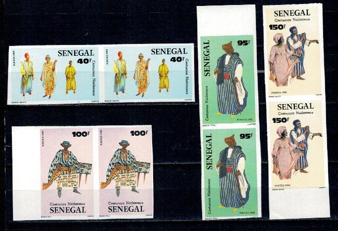 Senegal 1985 - Port popular, serie perechi ndt neuzate