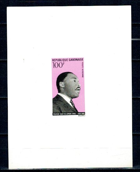 Gabon 1969 - Martin Luther King, colita ndt DELUXE