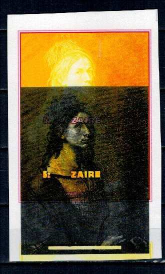 Zaire 1978 - Durer, pictura, colita ndt EROARE