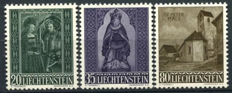 Liechtenstein 1958 - Craciun, serie neuzata