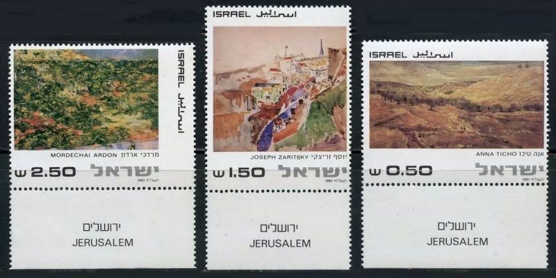 Israel 1981 - Pictura, arta, Ierusalim, serie neuzata