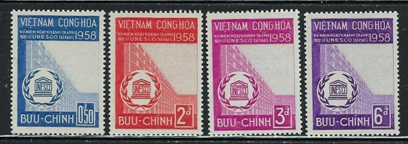 Vietnam Sud 1958 - UNESCO, serie neuzata