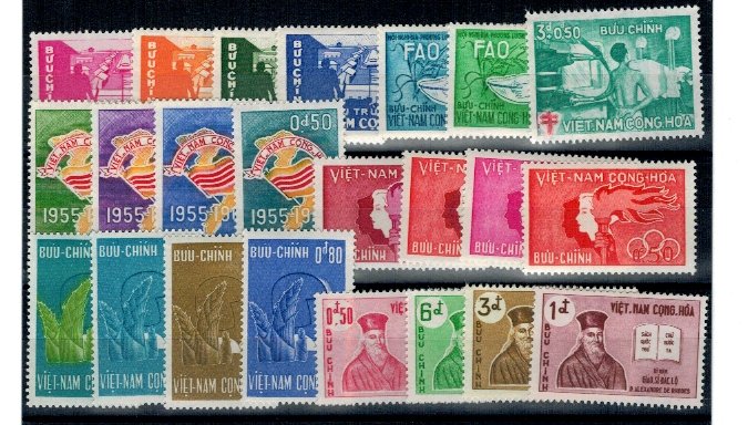 Vietnam Sud, anii 1960 - Lot timbre neuzate, serii