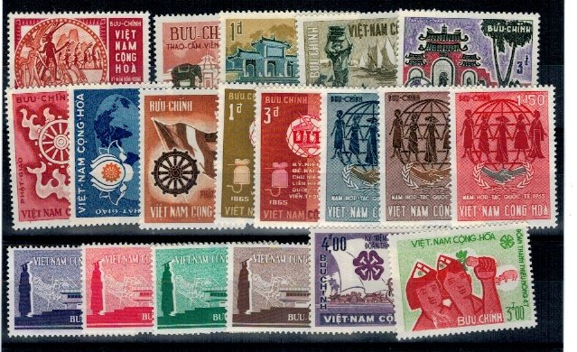 Vietnam Sud, anii 1960 - Lot timbre neuzate