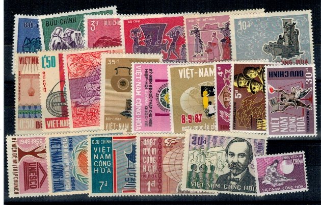 Vietnam Sud, anii 1960 - Lot timbre neuzate