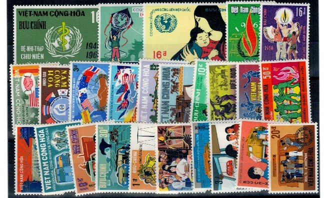 Vietnam Sud, anii 1960 - Lot timbre neuzate