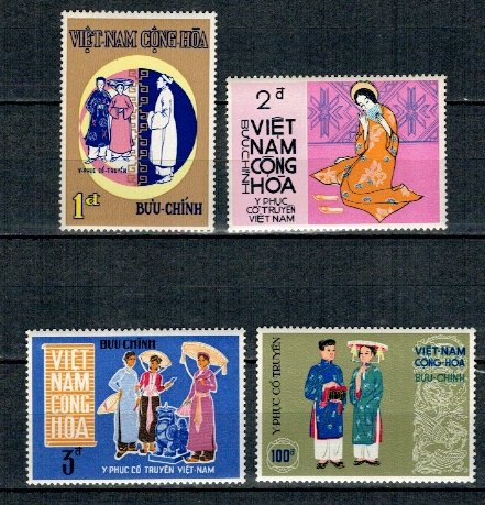 Vietnam Sud 1970 - Moda locala, serie neuzata