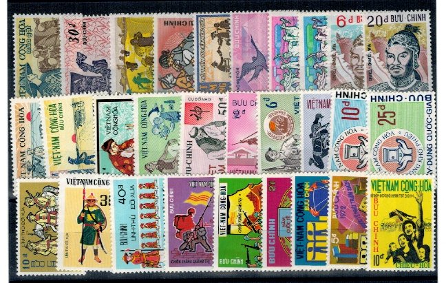 Vietnam Sud, anii 1970 - Lot timbre neuzate