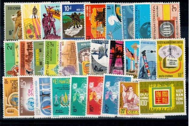 Vietnam Sud, anii 1970 - Lot timbre neuzate