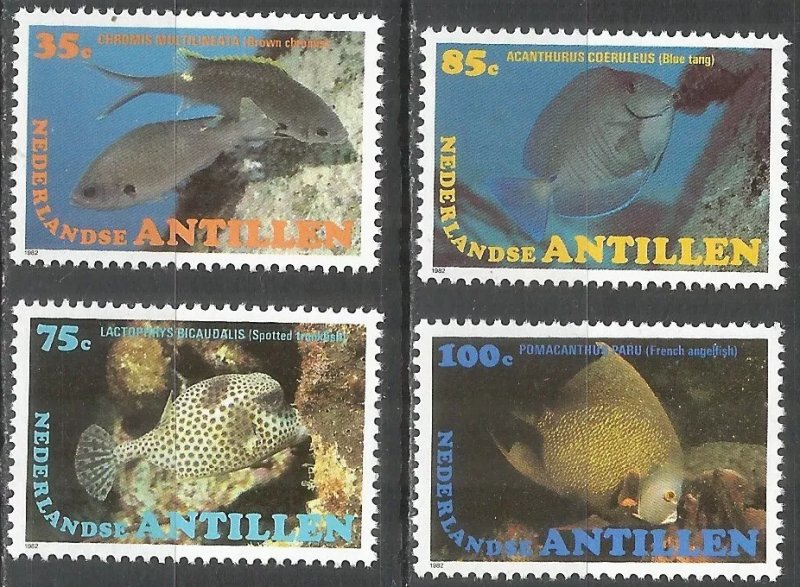 Antilele Olandeze 1982 - Pesti, fauna, serie neuzata