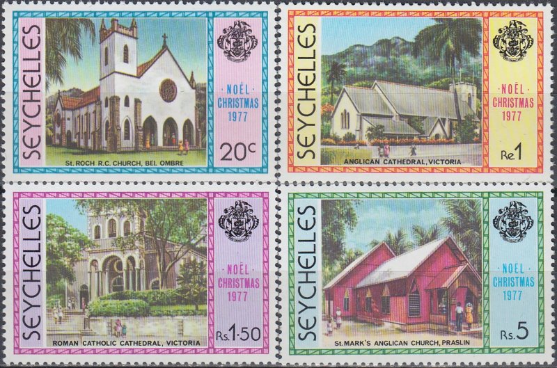 Seychelles 1977 - Craciun, biserici, serie neuzata