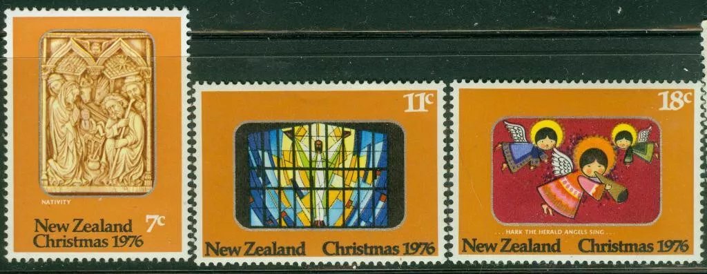 New Zealand 1976 - Craciun, serie neuzata