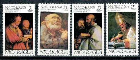 Nicaragua 1978 - Craciun, arta, serie neuzata