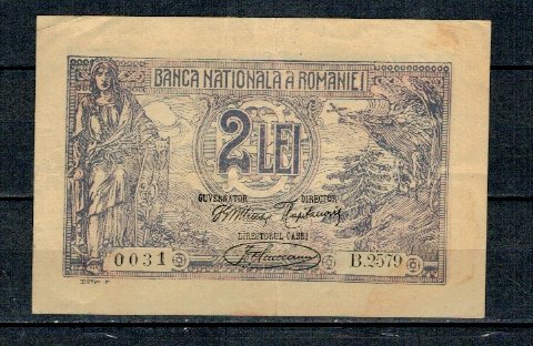 Romania 1920 - 2 lei, circulat