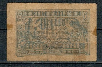 Romania 1915 - 1 leu, uzat