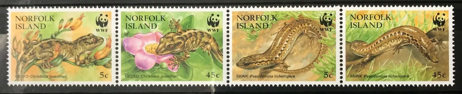 Norfolk Island 1996 - Fauna WWF, serie neuzata