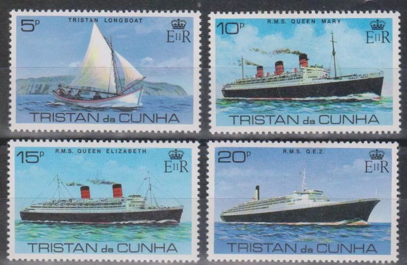 Tristan da Cunha 1979 - Vapoare, serie neuzata