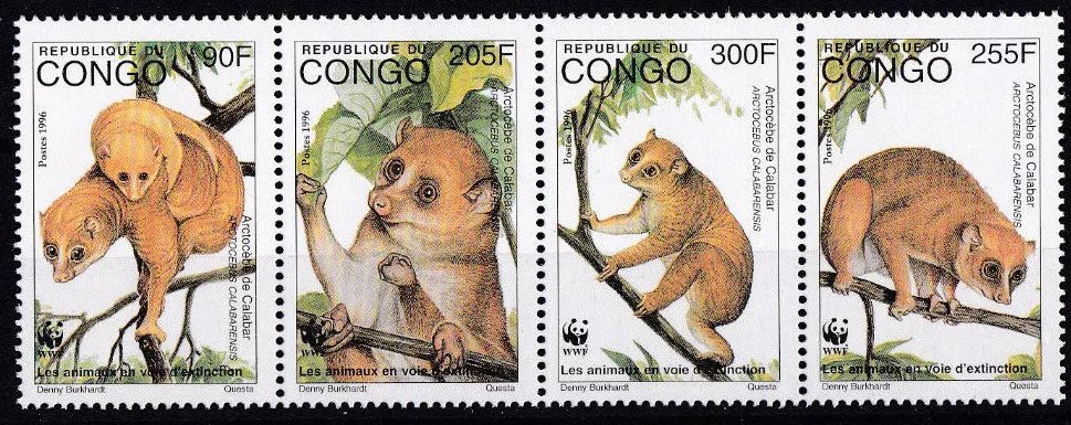 Congo 1997 - Fauna WWF, serie neuzata