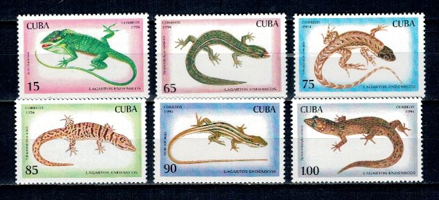 Cuba 1994 - Fauna locala, serie neuzata