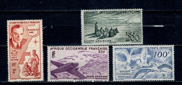 Africa Occidentala Franceza 1947 - Posta Aeriana, serie neuzata