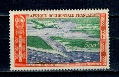 Africa Occidentala Franceza 1951 - Posta Aeriana, neuzat