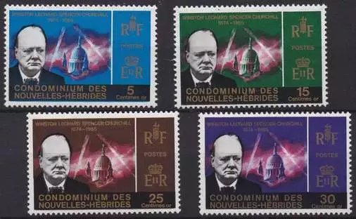 New Hebrides Fr 1966 - Churchill, serie neuzata