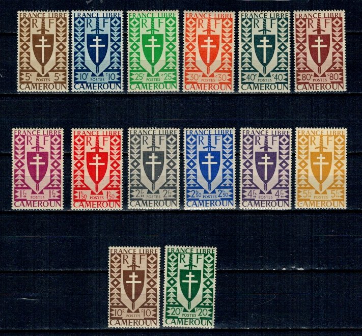 Cameroun 1942 - France Libre, serie neuzata