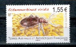 French South and Antarctic Terr. 2018 - Insecte, neuzat