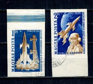 Ungaria 1961 - Gagarin, serie ndt stampilata