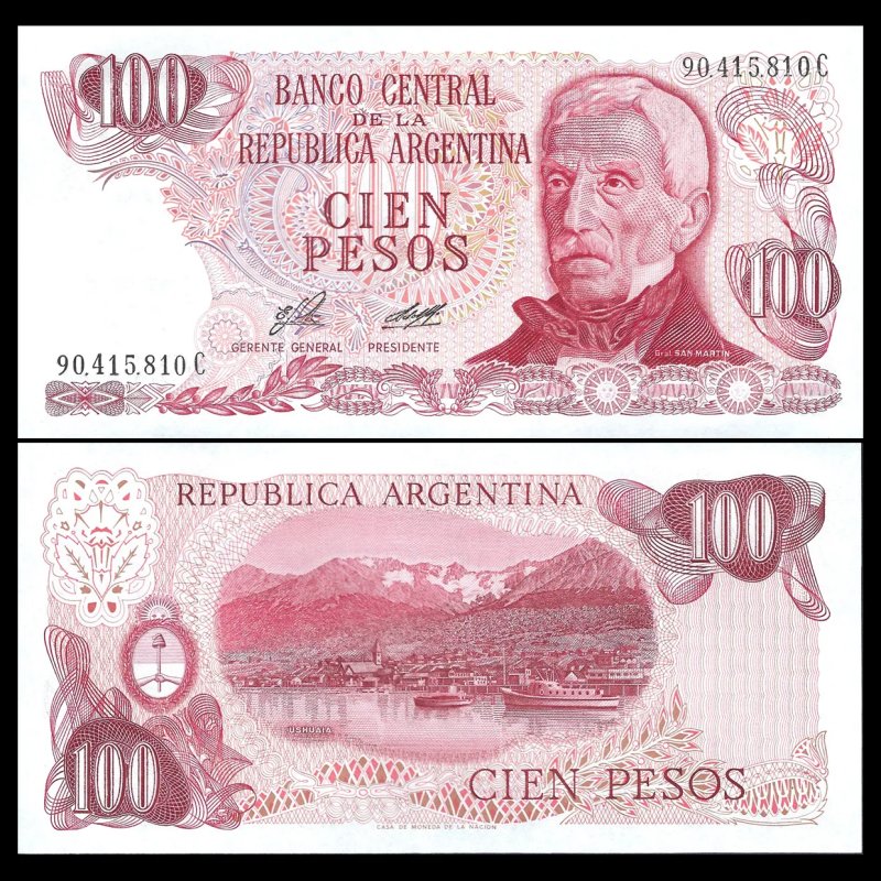 Argentina 1976/83 - 100 pesos UNC