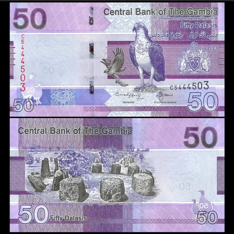 Gambia 2023 - 50 dalasis UNC