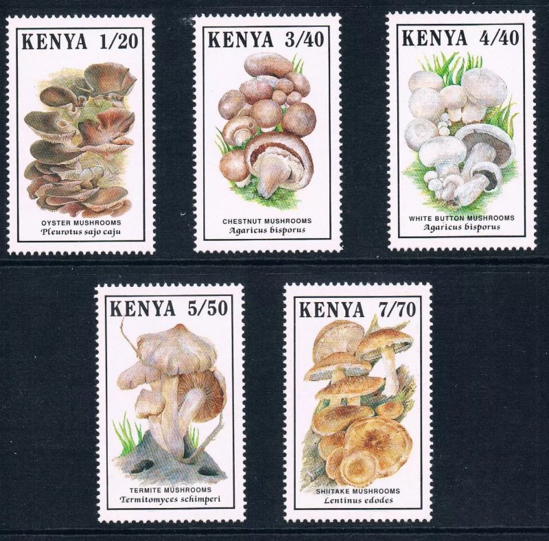 Kenya 1989 - Ciuperci, serie neuzata