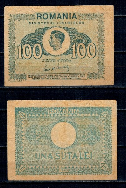 Romania 1945 - 100 lei, circulata