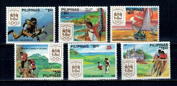 Filipine 1988 - Jocurile Olimpice, sport, serie neuzata