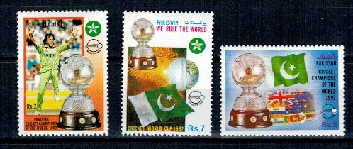 Pakistan 1992 - Cricket, serie neuzata