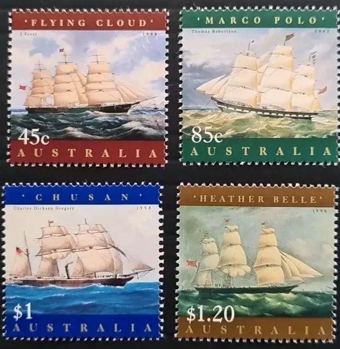 Australia 1998 - Vapoare, navigatie, serie neuzata