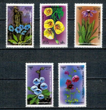 Bhutan 1993 - Flori, plante medicinale, serie neuzata