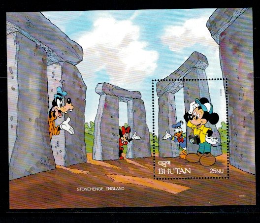 Bhutan 1985 - Disney, desene animate, coita neuzata