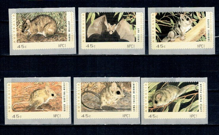 Australia 1992 - Fauna, animale, serie timbre autocolant neuzate