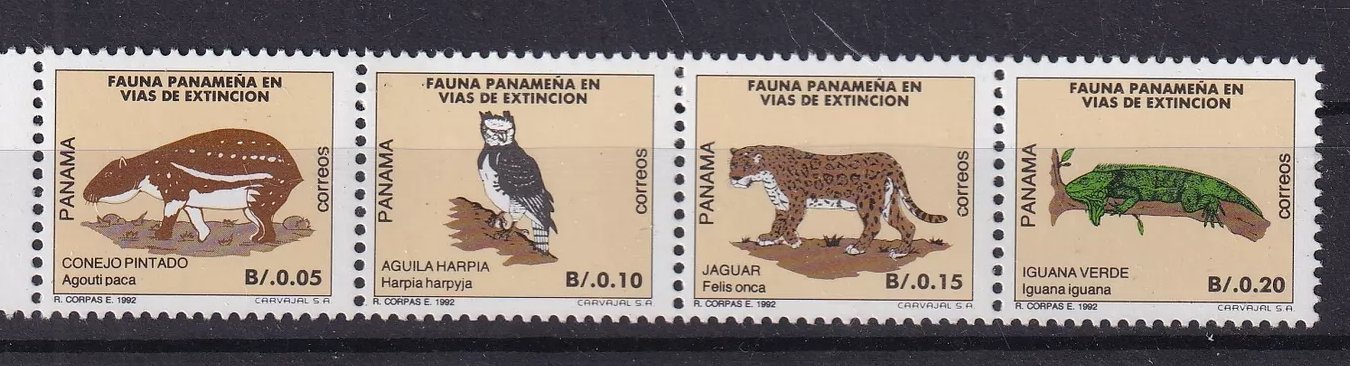 Panama 1992 - Fauna, animale, serie neuzata