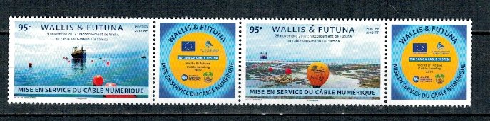 Wallis & Futuna 2018 - Cablul submarin, serie neuzata