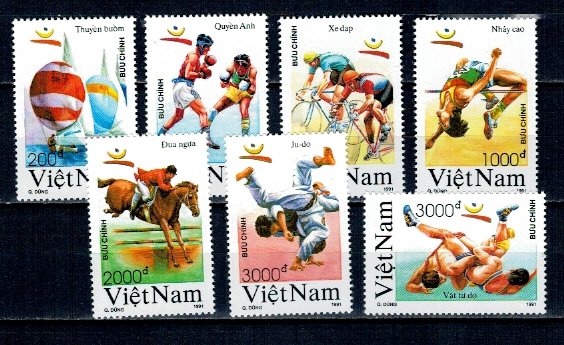 Vietnam 1991 - Jocurile Olimpice, sport, serie neuzata