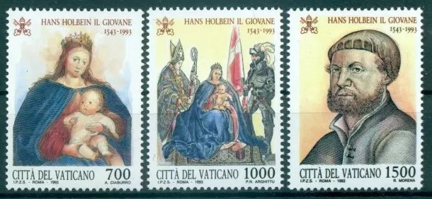 Vatican 1993 - Hans Holbein, ilustrator, serie neuzata