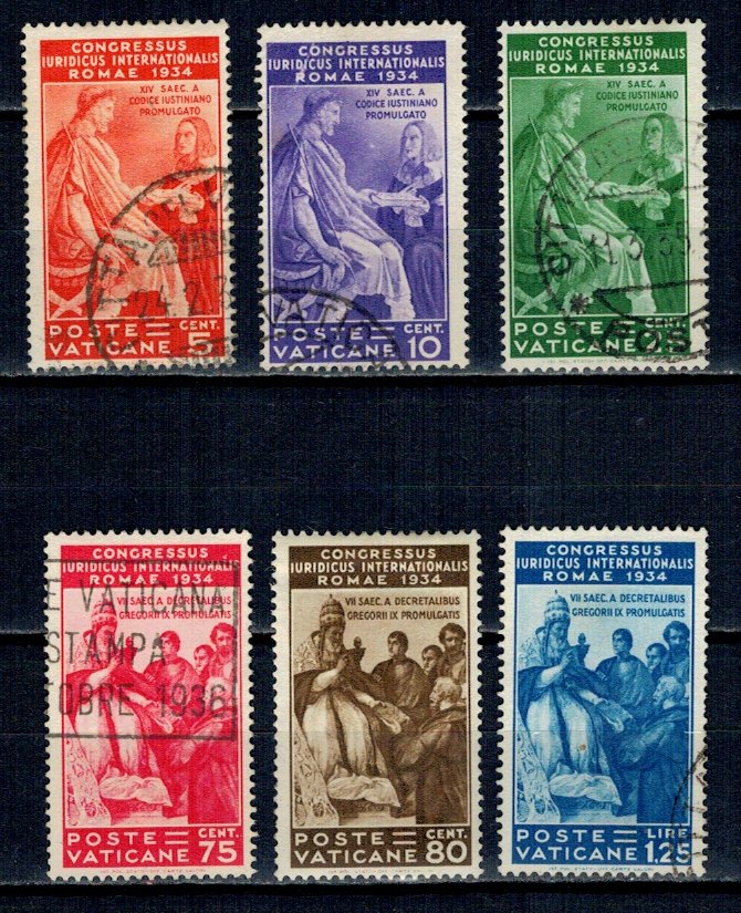 Vatican 1935 - Congres Juridic, serie