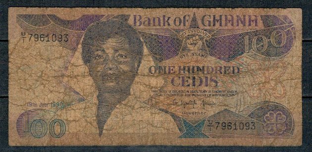 Ghana 1990 - 100 cedis, uzata