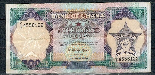 Ghana 1994 - 500 cedis, circulata