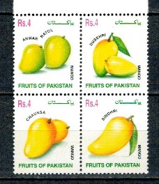 Pakistan 2002 - Fructe, mango, serie neuzata