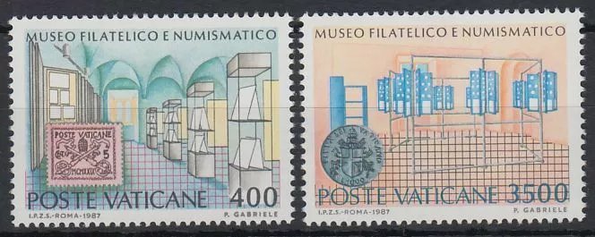 Vatican 1987 - Muzeul filatelic-numismatic, serie neuzata