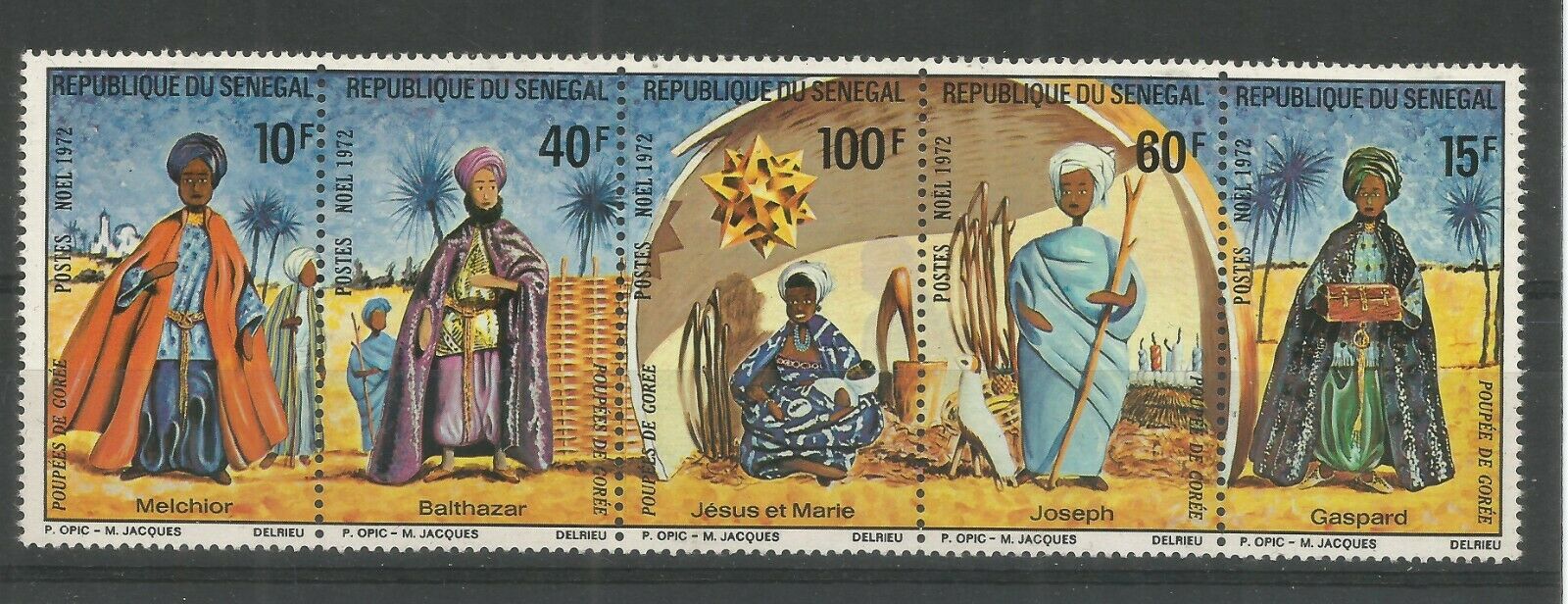 Senegal 1972 - Craciun, serie neuzata